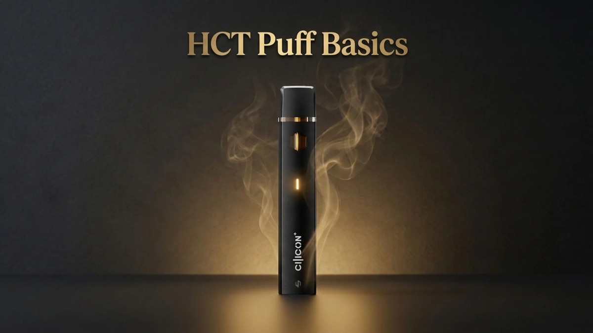 HCT vape használata: alacsony fokozat, rövid szívások