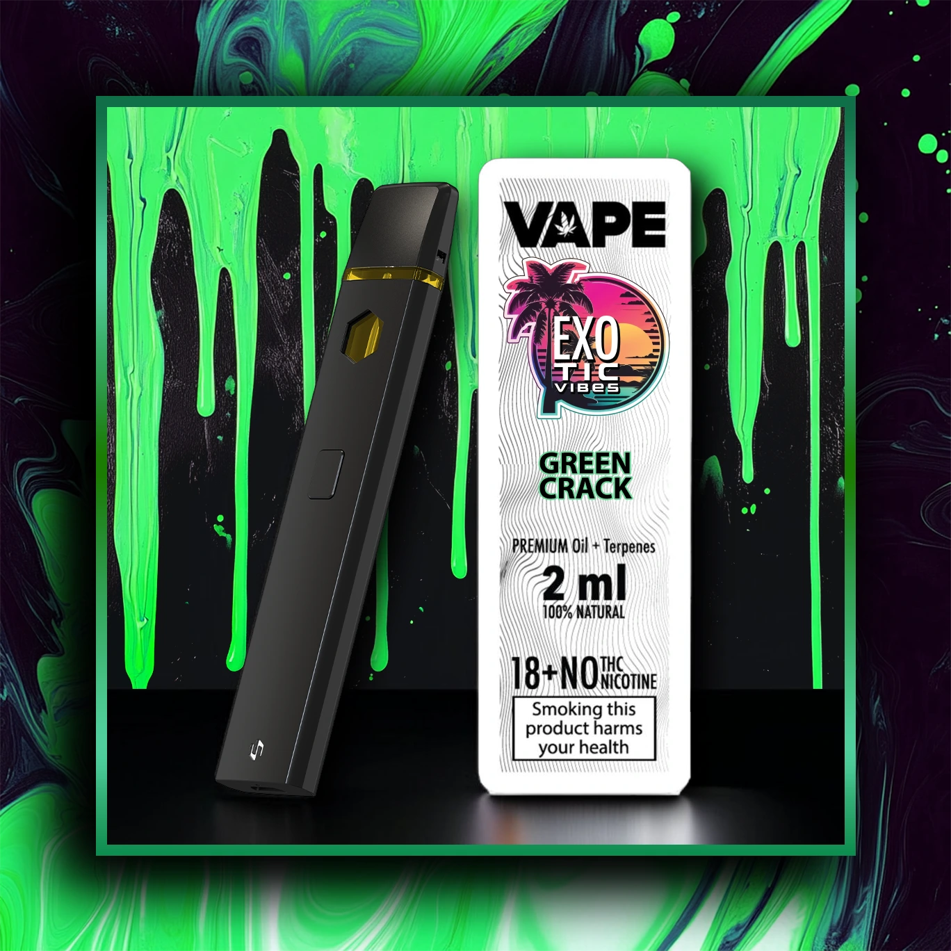 Green Crack HHC Prémium Vape - 2.00 ml. HHC