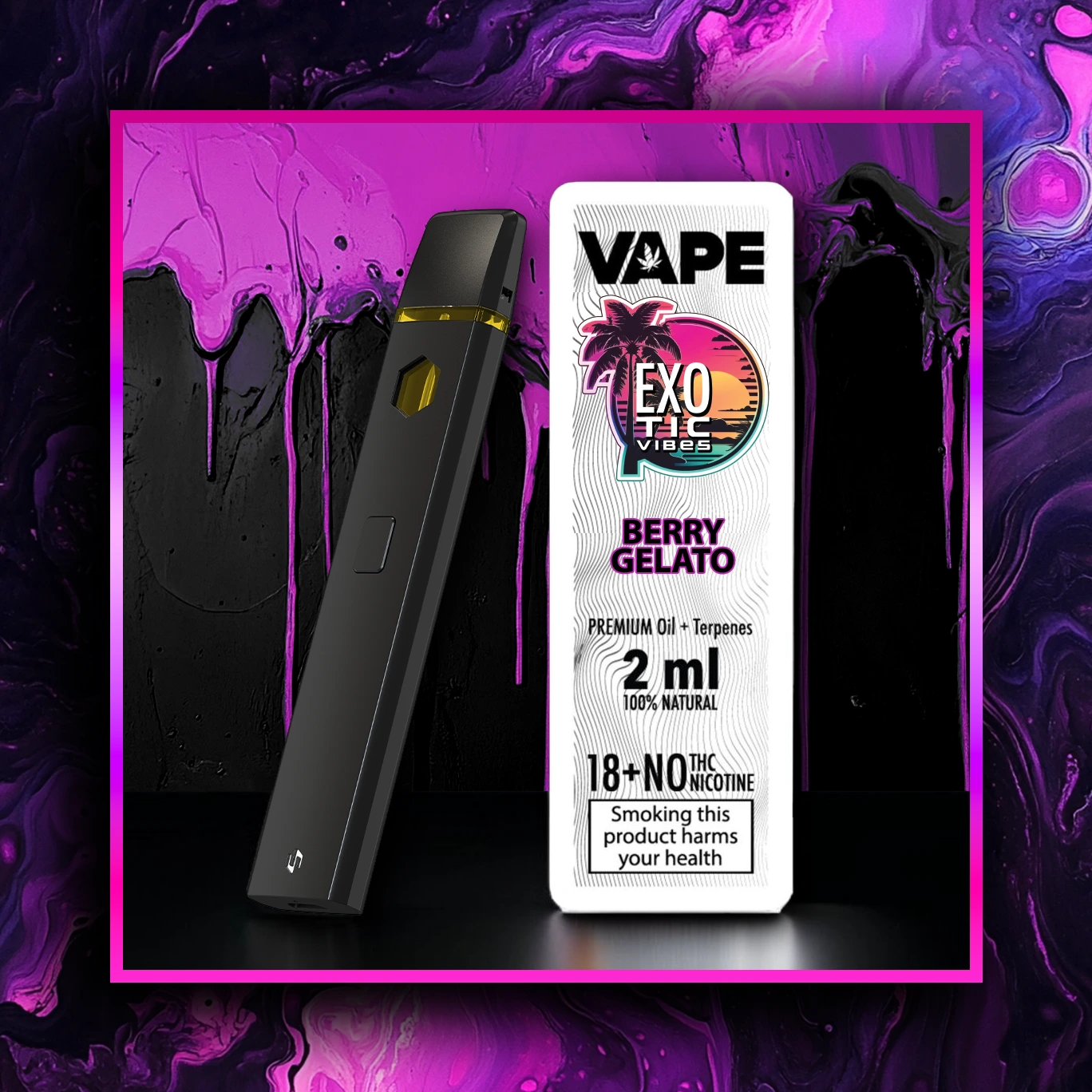 Berry Gelato HHC Prémium Vape - 2.00 ml. HHC