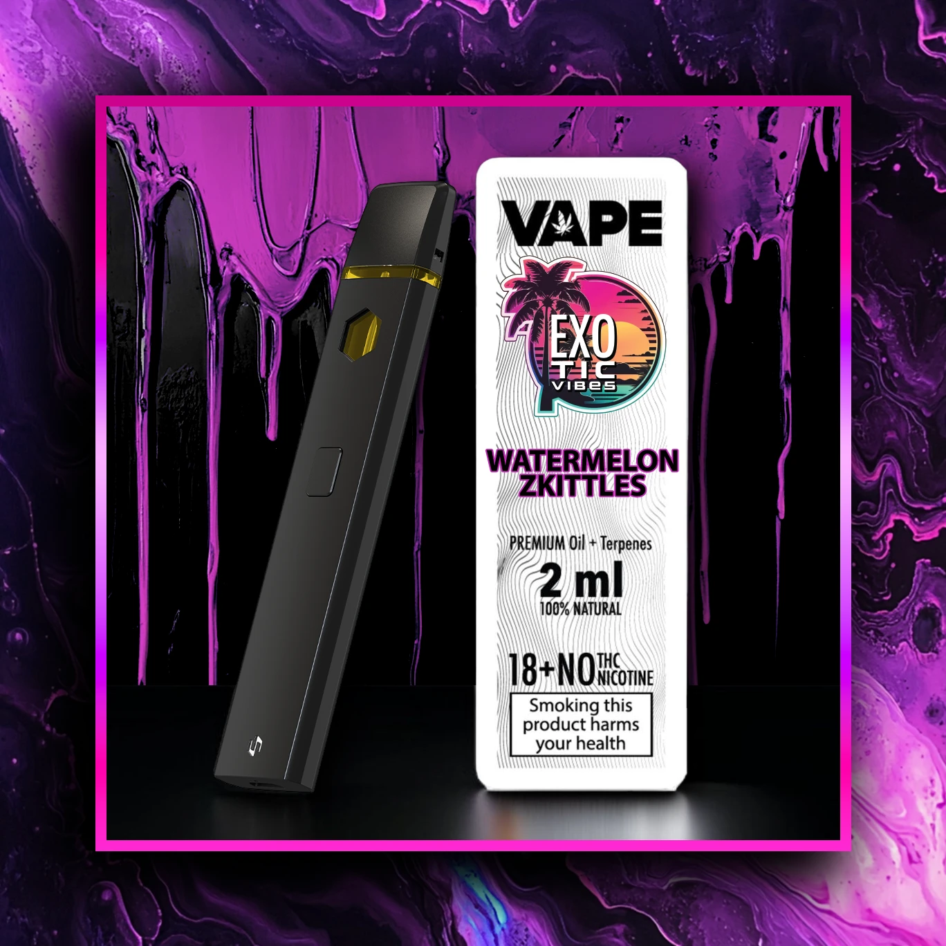 Watermelon Zkittles HHC Prémium Vape - 2.00 ml. HHC
