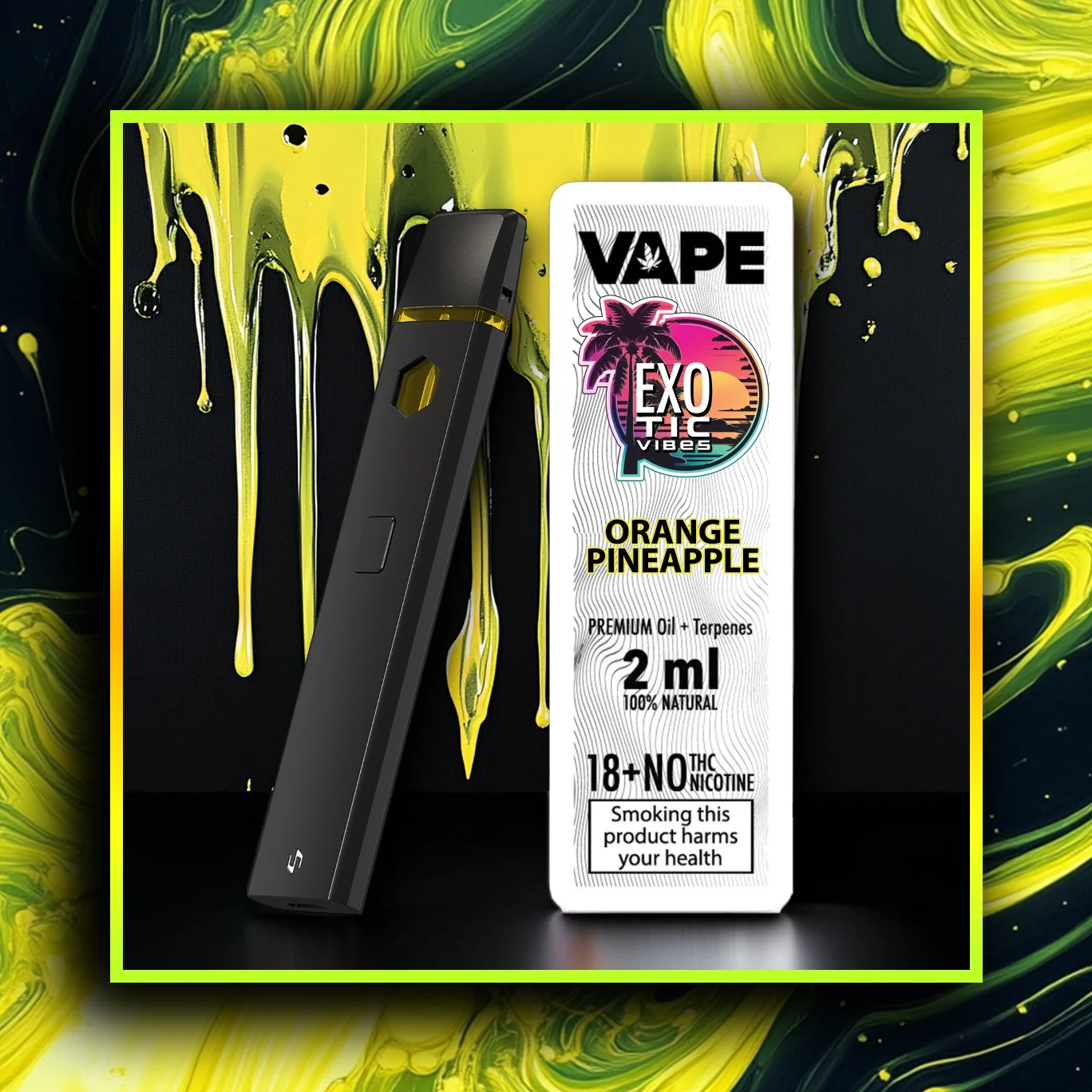 Orange Pineapple CB9 Prémium Vape - 2.00 ml. CB9