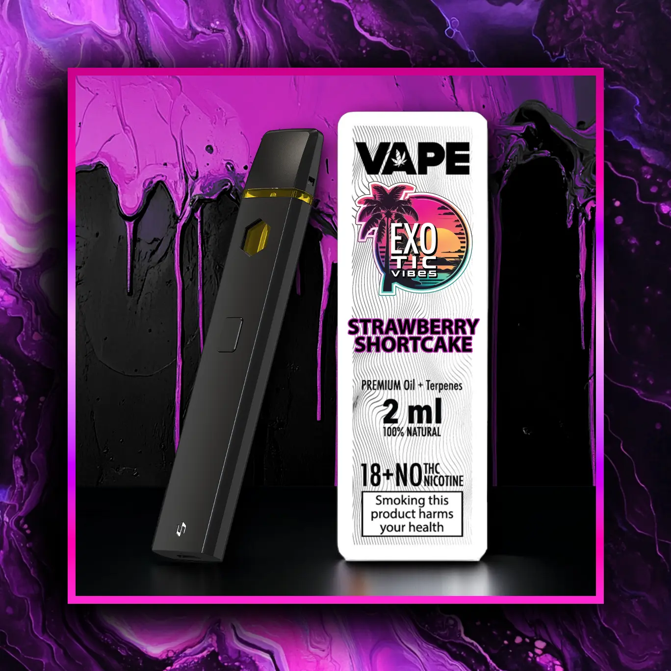 Strawberry Shortcake HHC Prémium Vape - 2.00 ml. HHC