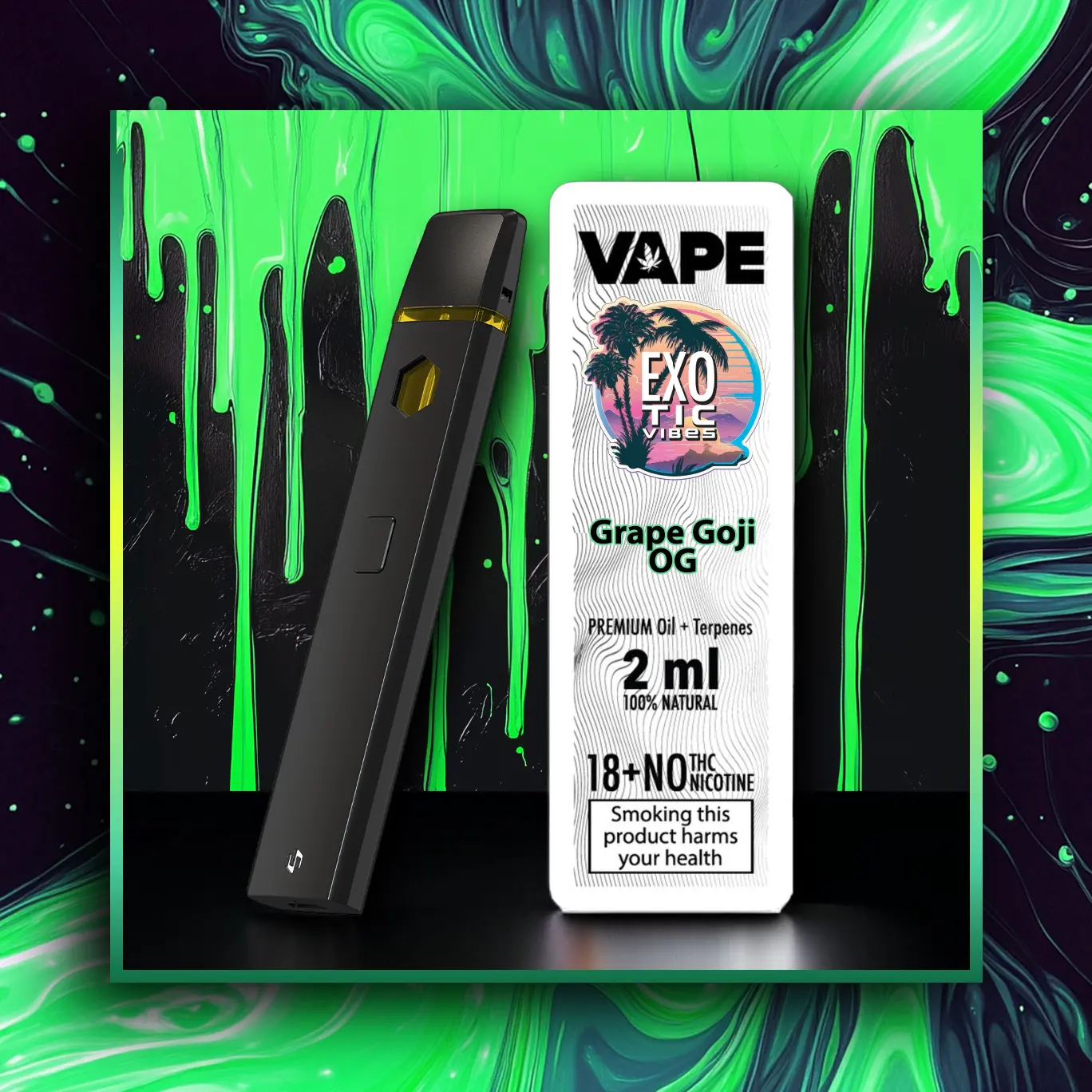 Grape Goji OG HHC Prémium Vape - 2.00 ml. HHC